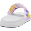 imageEngtoy Kid Boys Girls Slides Sandals For Kid Unisex Child Slippers Lightweight Nonslip Open Toe Comfy Shower Beach Funny Slide SandalsWhitetepale Pink