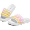 imageEngtoy Kid Boys Girls Slides Sandals For Kid Unisex Child Slippers Lightweight Nonslip Open Toe Comfy Shower Beach Funny Slide SandalsWhiteyellow