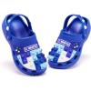 imageEngtoy Kids Clogs Boys Girls Garden Shoes Slip on Kids Slides Sandals Funny Lightweight Beach SlippersHandle Blue White