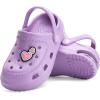 imageEngtoy Kids Clogs Boys Girls Garden Shoes Slip on Kids Slides Sandals Funny Lightweight Beach SlippersLight Purple