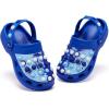 imageEngtoy Kids Clogs Boys Girls Garden Shoes Slip on Kids Slides Sandals Funny Lightweight Beach SlippersMixed Blue