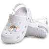 imageEngtoy Kids Clogs Boys Girls Garden Shoes Slip on Kids Slides Sandals Funny Lightweight Beach SlippersSnow White
