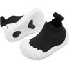 imageEngtoy Toddler Sock Shoes Baby First Walking Shoes Boys Girls Slippers Kids Five Fingers ClosedToe Slip On SneakerPure Black