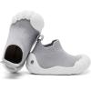 imageEngtoy Toddler Sock Shoes Baby First Walking Shoes Boys Girls Slippers Kids Five Fingers ClosedToe Slip On SneakerPure Gray