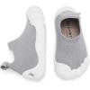 imageEngtoy Toddler Sock Shoes Baby First Walking Shoes Boys Girls Slippers Kids Five Fingers ClosedToe Slip On SneakerPure Gray