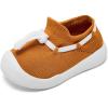imageEngtoy Baby Shoes Baby Walking Shoes Baby Boys girls Shoes Infant NonSlip Breathable Lightweight Slip On SneakersBrown