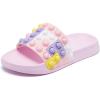 imageEngtoy Kid Boys Girls Slides Sandals For Kid Unisex Child Slippers Lightweight Nonslip Open Toe Comfy Shower Beach Funny Slide SandalsPinkwhite