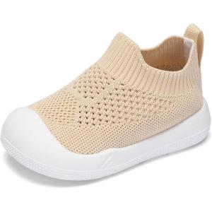 imageEngtoy Baby Shoes Baby Sock Shoes Baby Walking Shoes Infant NonSlip Breathable Slippers with Soft Rubber Sole Baby Boys Girls Slip On SneakersKhaki Breathable