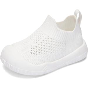 imageEngtoy Baby Shoes Baby Sock Shoes Baby Walking Shoes Infant NonSlip Breathable Slippers with Soft Rubber Sole Baby Boys Girls Slip On SneakersWhite Breathable