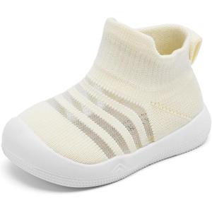 imageEngtoy Baby Shoes Baby Sock Shoes Baby Walking Shoes Infant NonSlip Breathable Slippers with Soft Rubber Sole Baby Boys Girls Slip On SneakersYellow Mesh