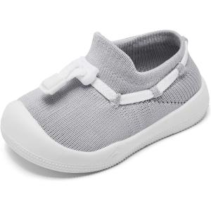 imageEngtoy Baby Shoes Baby Walking Shoes Baby Boys girls Shoes Infant NonSlip Breathable Lightweight Slip On SneakersGrey