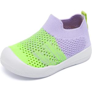 imageEngtoy Baby Shoes Boys Girls Walking Shoes Infant Lightweight Breathable Mesh Shoes Baby Sock Shoes NonSlip Shoes with Soft Rubber Sole SneakerGreen