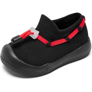 imageEngtoy Baby Shoes Sock Shoes Baby Walking Shoes Infant NonSlip Breathable Slippers with Soft Rubber Sole Baby Boys Girls Slip On Sneakers BlackBlack