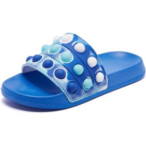 imageEngtoy Kid Boys Girls Slides Sandals For Kid Unisex Child Slippers Lightweight Nonslip Open Toe Comfy Shower Beach Funny Slide SandalsPale Blue