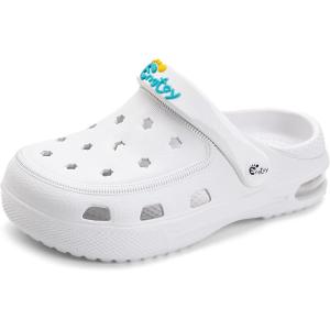 imageEngtoy Kids Clogs Boys Girls Garden Shoes Slip on Kids Slides Sandals Funny Lightweight Beach SlippersSnow White